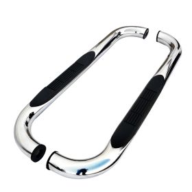 1998-2011 Ford Ranger Standard Cab Chrome 3" Round Side Step Bar  - SSB3-RAN98RCS2-WB