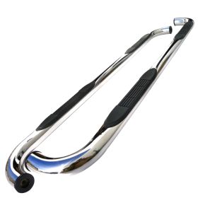 1999-2013 Chevrolet Silverado 1500 Stainless Finish 3" Round Side Step Bar  - SSB3-SIV99XCS2-WB
