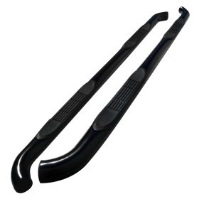2005-2013 Toyota Tacoma Access Cab Black 3" Round Side Step Bar  - SSB3-TAC05ECBK-WB