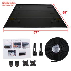2009-2014 Dodge Ram 1500 5.7 ft. Bed TriFold Tonneau Bed Cover  - TC3H-RAM09-58-MP