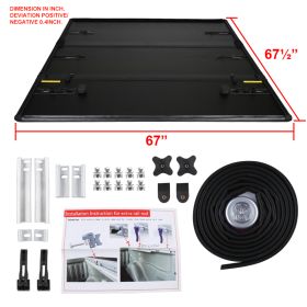 2007-2013 Toyota Tundra CrewMax Cab 5.5 ft. Bed TriFold Tonneau Bed Cover  - TC3H-TUN07-55-MP