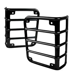 2007-2015 Jeep Wrangler Tail Light Guard Covers  - TLT-WRG07BKV2-OW