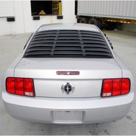 2005-2009 Ford Mustang Rear Window Louver  - WLUR-MST05BK-RS