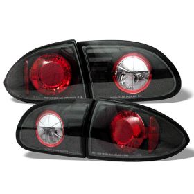 1995-2002 Chevy Cavalier Black Euro Style Tail Lights - 111-CCAV95-BK