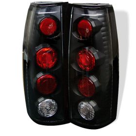 1988-1998 Chevy C/K Series 1500 Black Euro Style Tail Lights - 111-CCK88-BK