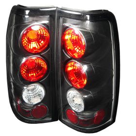 2003-2006 Chevy Silverado 1500 Black Euro Style Tail Lights - 111-CS03-BK