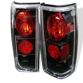 1982-1993 Chevy S-10 Black Euro Style Tail Lights - 111-CS1082-BK