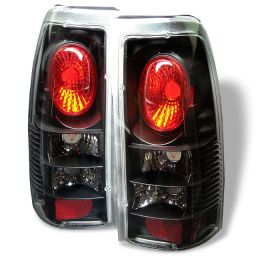 1999-2002 Chevy Silverado 1500 Black Euro Style Tail Lights - 111-CS99-BK