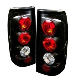 1999-2002 Chevy Silverado 1500 Black Euro Style Tail Lights G2 - 111-CS99-G2-BK