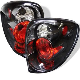 2001-2007 Dodge Caravan Black Euro Style Tail Lights - 111-DC01-BK