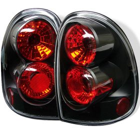 1996-2000 Dodge Caravan Black Euro Style Tail Lights - 111-DC96-BK
