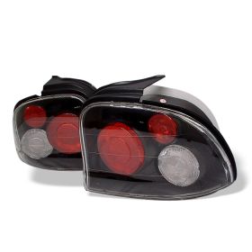 1995-1999 Dodge Neon Black Euro Style Tail Lights - 111-DN95-BK