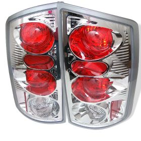 2002-2006 Dodge Ram 1500 Chrome Euro Style Tail Lights - 111-DRAM02-C