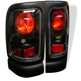 1994-2001 Dodge Ram 1500 Black Euro Style Tail Lights - 111-DRAM94-BK