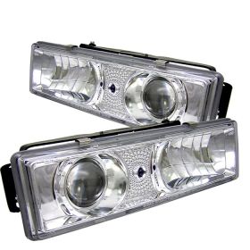 1988-1989 Chevy C/K 1500/2500/3500 Chrome Projector Headlights - 444-CCK88-C