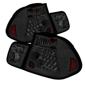 2002-2005 BMW E46 3-Series 4DR Smoke LED Tail Lights-ALT-YD-BE4602-4D-LED-SM