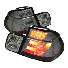 1999-2001 BMW E46 3-Series 4DR Smoke Light-Bar LED Tail Lights-ALT-YD-BE4699-4D-