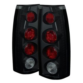 1988-1998 Chevy C-10 Full-Size Black/Smoke Euro Style Tail Lights-ALT-YD-CCK88-B