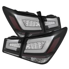 2011-2014 Chevy Cruze Black Light-Bar LED Tail Lights-ALT-YD-CCRZ11-LBLED-BK