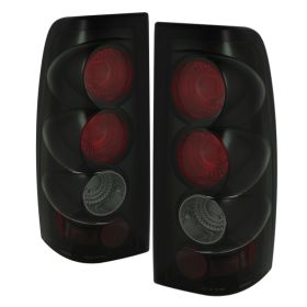 2003-2006 Chevy Silverado 1500/2500 Black/Smoke Euro Style Tail Lights-ALT-YD-CS