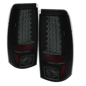 2003-2006 Chevy Silverado 1500/2500 Black/Smoke LED Tail Lights-ALT-YD-CS03-LED-