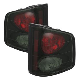 1994-2004 Chevy S-10 Black/Smoke Euro Style Tail Lights-ALT-YD-CS1094-BSM