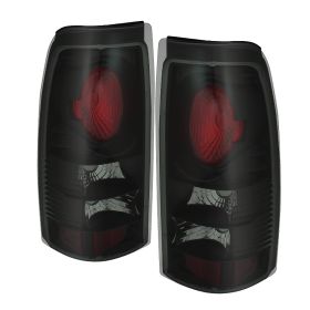 1999-2002 Chevy Silverado 1500/2500 Black/Smoke Euro Style Tail Lights-ALT-YD-CS