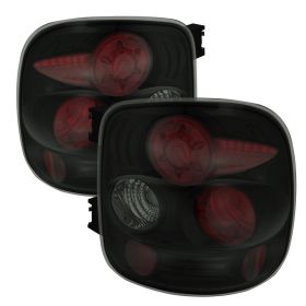 1999-2004 Chevy Silverado Black/Smoke Euro Style Tail Lights-ALT-YD-CS99STS-BSM
