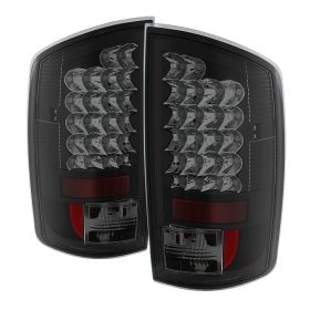 2002-2006 Dodge Ram 1500 Black/Smoke LED Tail Lights-ALT-YD-DRAM02-LED-BSM