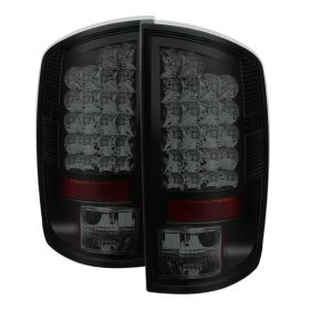 2007-2008 Dodge Ram 1500 Black/Smoke LED Tail Lights-ALT-YD-DRAM06-LED-BSM