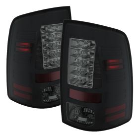 2009-2014 Dodge Ram 1500 Black/Smoke LED Tail Lights-ALT-YD-DRAM09-LED-BSM