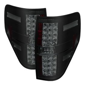 2009-2014 Ford F150 Black/Smoke LED Tail Lights-ALT-YD-FF15009-LED-BSM