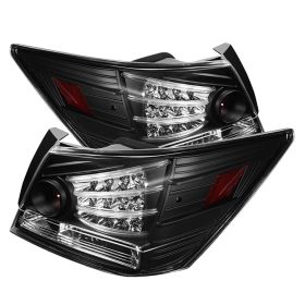 2008-2012 Honda Accord 4DR Black LED Tail Lights-ALT-YD-HA08-4D-LED-BK