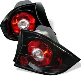 2001-2003 Honda Civic 2DR Black Euro Style Tail Lights-ALT-YD-HC01-2D-BK
