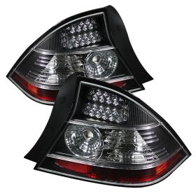 2004-2005 Honda Civic 2DR Black LED Tail Lights-ALT-YD-HC04-2D-LED-BK
