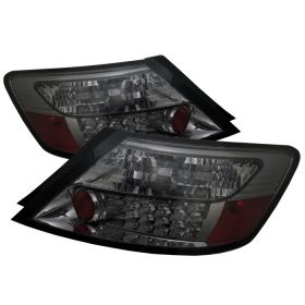 2006-2008 Honda Civic 2DR Smoke LED Tail Lights-ALT-YD-HC06-2D-LED-SM