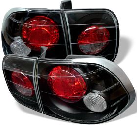 1996-1998 Honda Civic 4DR Black Euro Style Tail Lights-ALT-YD-HC96-4D-BK