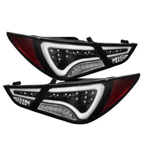 2011-2013 Hyundai Sonata Black Light-Bar LED Tail Lights-ALT-YD-HYSON11-LED-BK