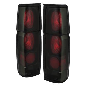 1986-1997 Nissan Hardbody Black/Smoke Euro Style Tail Lights-ALT-YD-NH86-BSM