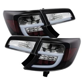 2012-2014 Toyota Camry Black Light-Bar LED Tail Lights-ALT-YD-TC12-LBLED-BK
