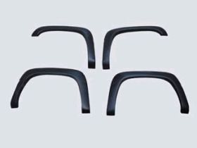 1999-2004 GMC Sierra 2500 Street Scene Front & Rear Round Urethane Fender Flares - 950-55400