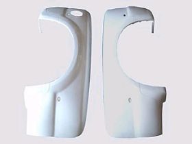 1999-2010 Ford F-350 Super Duty Dually 6' 3/4" Street Scene Rear 2 3/4" Wider Fiberglass Rear Fenders - 950-72160