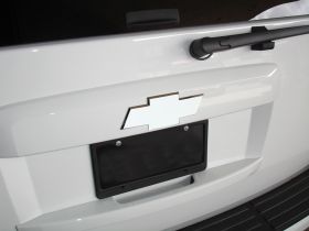 Suburban/Tahoe Grille Emblem 07-14 Chevrolet Suburban/Tahoe Billet Bow Tie Rear Plain 8 Inch Aluminum Polished T-REX Grilles - 19053