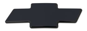 Silverado Grille Emblem 06-06 Chevrolet Silverado Billet Bow Tie Front Plain Aluminum Powdercoat Black T-REX Grilles - 19101B