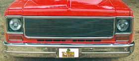 Chevy/GMC PU Grille Insert 73-80 Chevrolet Chevy/GMC PU Aluminum Polished Billet Series T-REX Grilles - 20005