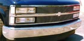 Silverado Grille Insert 88-93 Chevrolet Silverado Aluminum Polished Billet Series T-REX Grilles - 20030