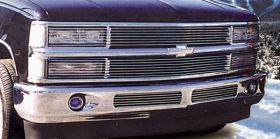 Silverado Grille 94-98 Chevrolet Silverado Aluminum Polished Billet Series T-REX Grilles - 20060