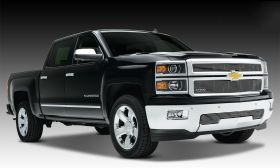 Silverado Grille 14-15 Chevrolet Silverado Aluminum Polished 2 Piece Billet Series T-REX Grilles - 20121