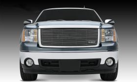 Sierra Grille Insert 07-13 GMC Sierra Terrain Package Aluminum Polished Billet Series T-REX Grilles - 20204