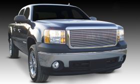 Sierra Grille Overlay/Bolt On 07-13 GMC Sierra Aluminum Polished Billet Series T-REX Grilles - 20205